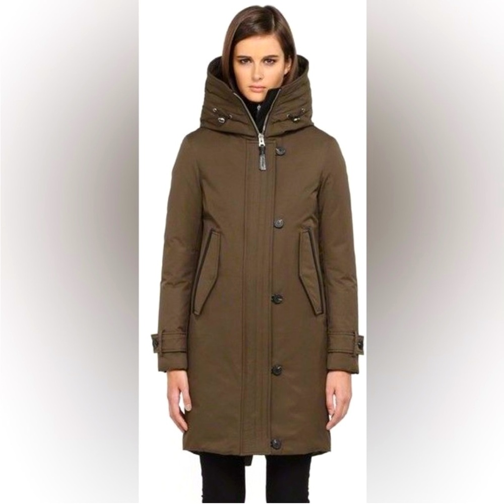 Mackage Villa Army Winter Down Parka, Large